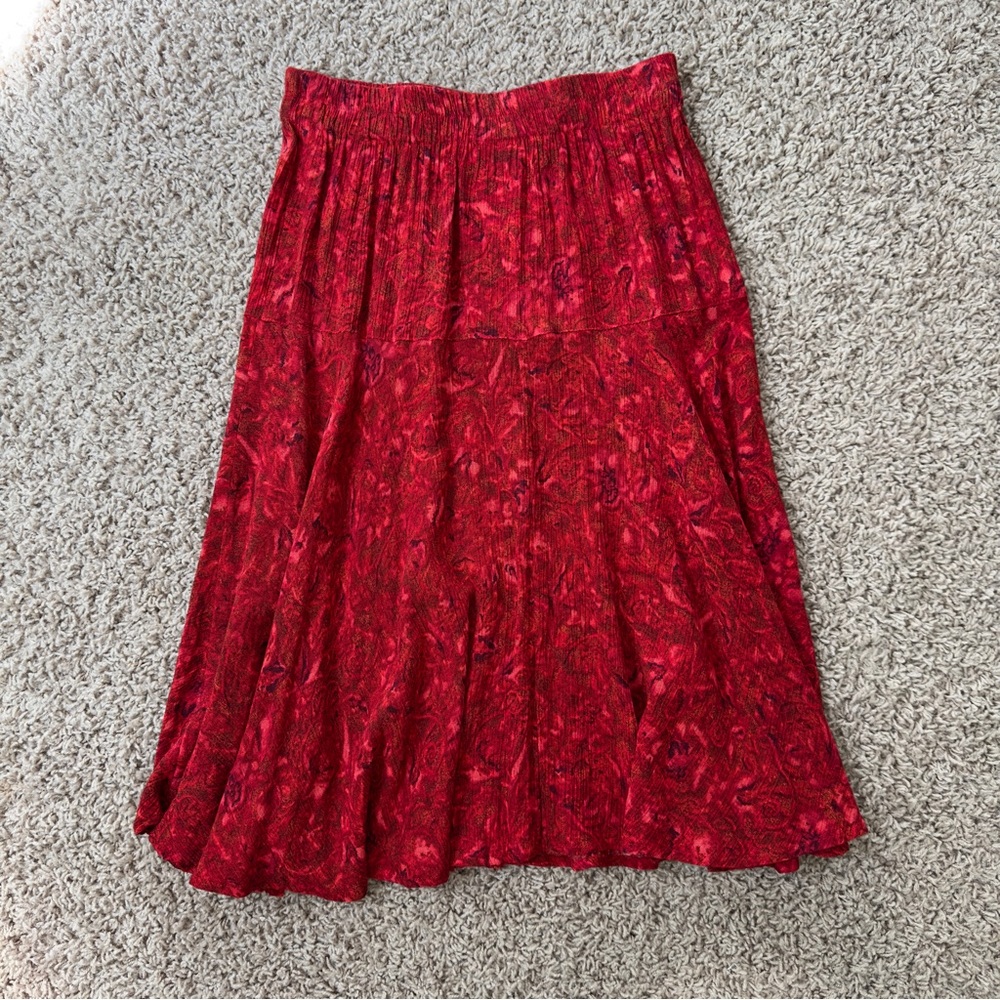 Carole Little Red Skirt